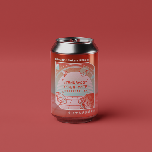 Strawberry Yerba Mate Sparkling Tea